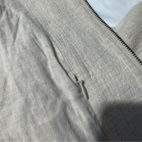 Banana Republic Linen Bomber New Off White Size Medium NWT - Picture 15 of 15